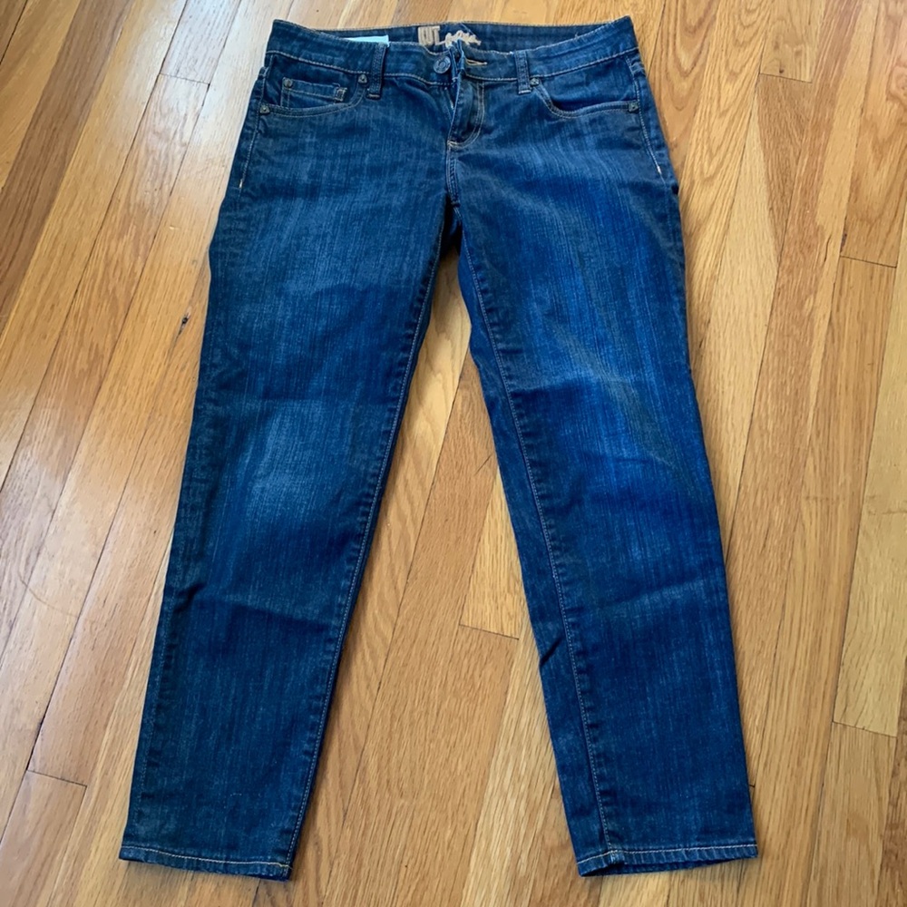 Kut from the Kloth women’s boyfriend skinny jeans.  Bardot style.  Size 2.